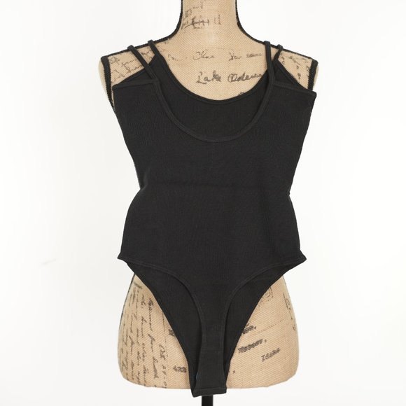 NWOT American Apparel Bodysuit Black - Picture 2 of 3